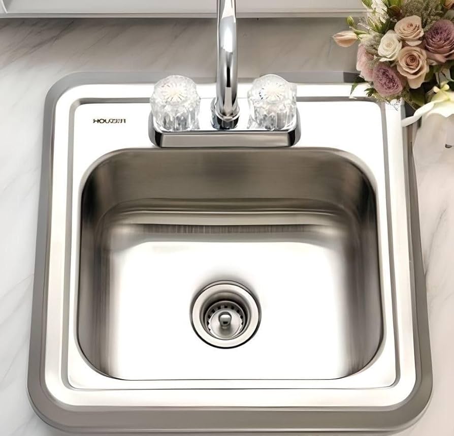 Houzer Hospitality Stainless Steel Bar & Prep Sink: 15 Inch